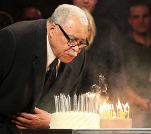 'Driving Miss Daisy' celebrates James Earl Jones' 80th Birthday with Vanessa Redgrave & Boyd Gaines during the Curtain Call at the Golden Theatre in New York City. @ BroadwayWorld 'Driving Miss Daisy' celebrates James Earl Jones' 80th Birthday with Vanessa Redgrav Photo
