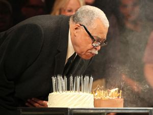 'Driving Miss Daisy' celebrates James Earl Jones' 80th Birthday with Vanessa Redgrave & Boyd Gaines during the Curtain Call at the Golden Theatre in New York City. @ BroadwayWorld 'Driving Miss Daisy' celebrates James Earl Jones' 80th Birthday with Vanessa Redgrav Photo