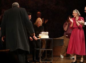 'Driving Miss Daisy' celebrates James Earl Jones' 80th Birthday with Vanessa Redgrave & Boyd Gaines during the Curtain Call at the Golden Theatre in New York City. @ BroadwayWorld 'Driving Miss Daisy' celebrates James Earl Jones' 80th Birthday with Vanessa Redgrav Photo
