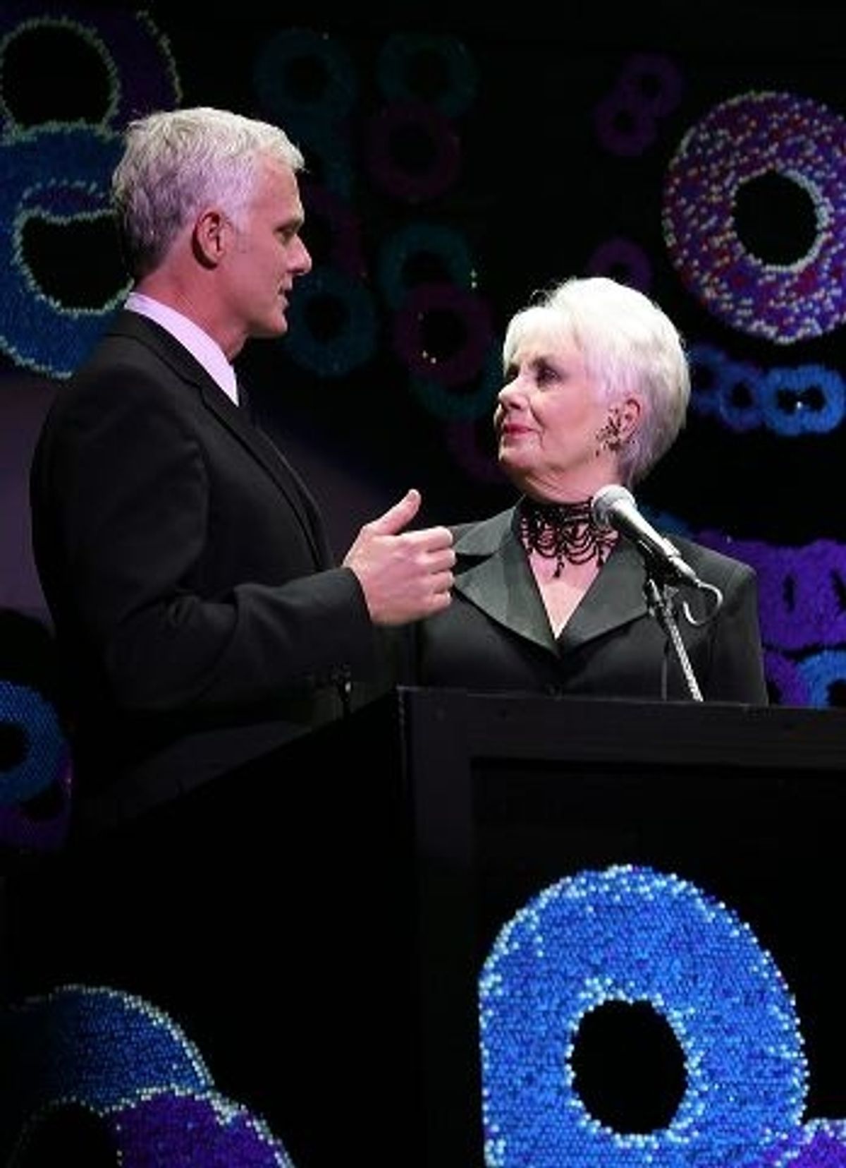 Patrick Cassidy (L) and Shirley Jones at 
