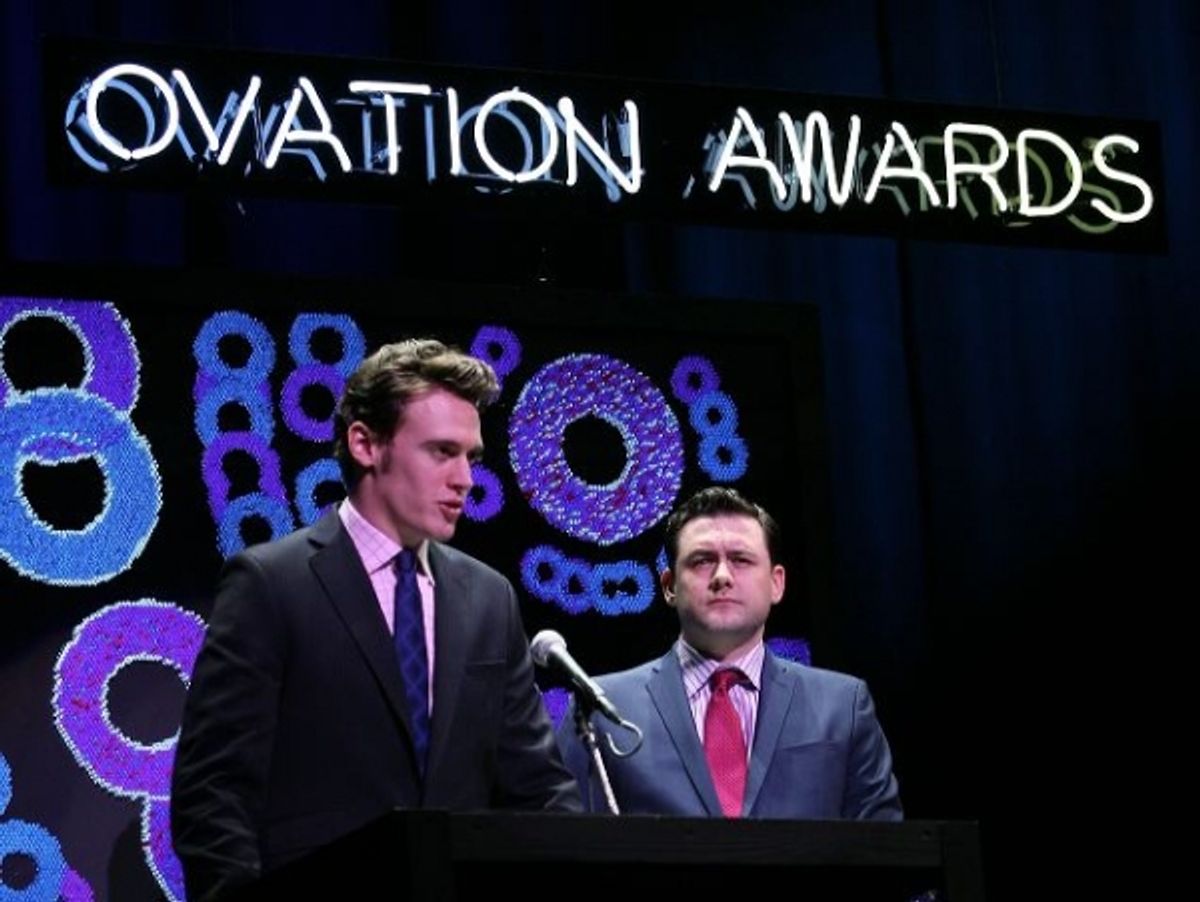 Erich Bergen (L) and Michael Ingersoll  at 