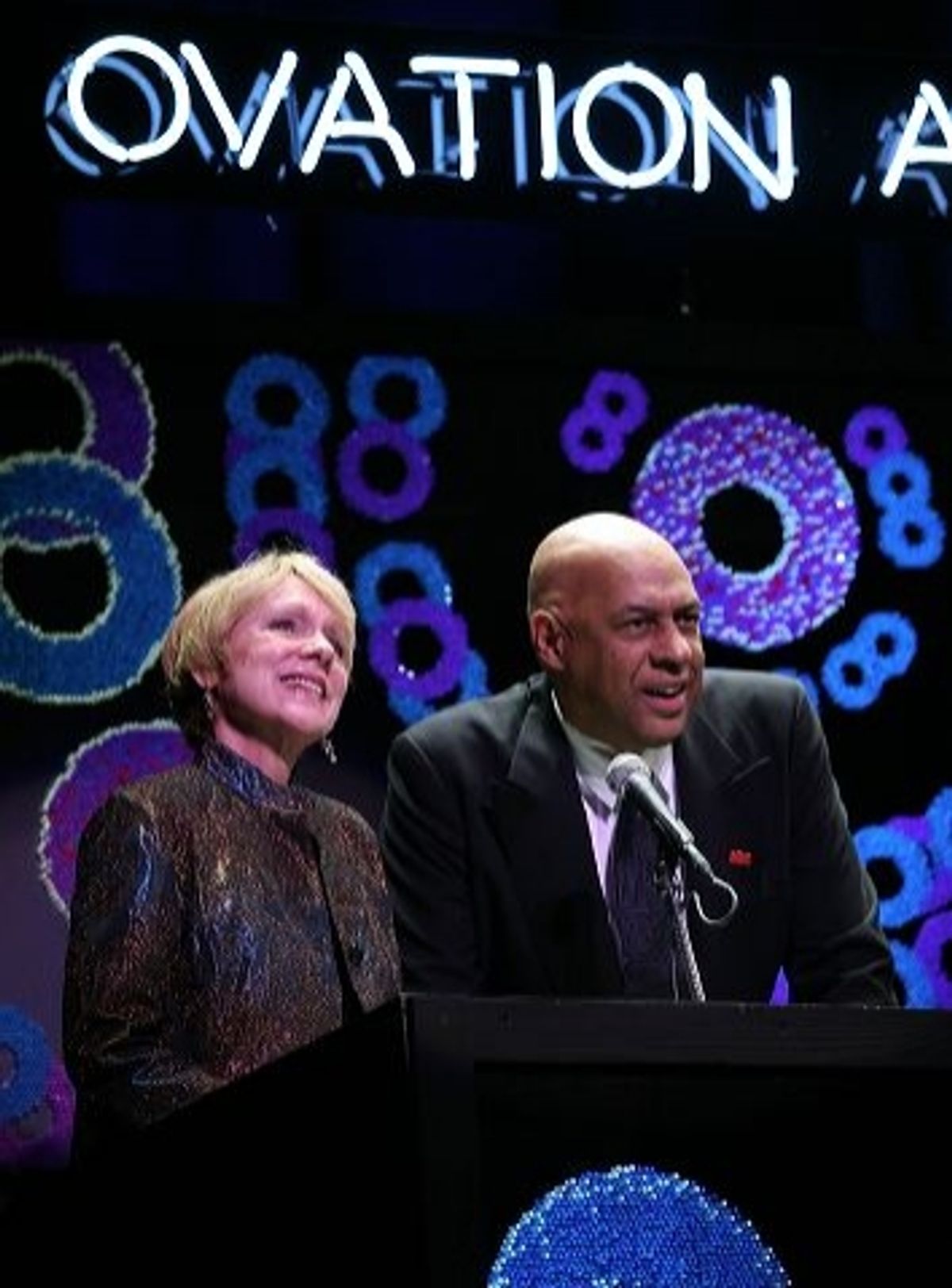 Mary Lou Westerfield (L) and Oz Scott at 