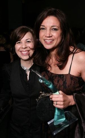 Heather Dee Michele (L) and Ovation award winner Megan McGinnis Photo