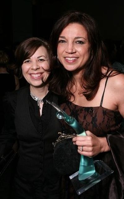 Heather Dee Michele (L) and Ovation award winner Megan McGinnis Photo