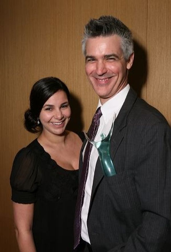 Carina Mclaughlin (L) and Ovation award winner Jeff Mclaughlin  Photo