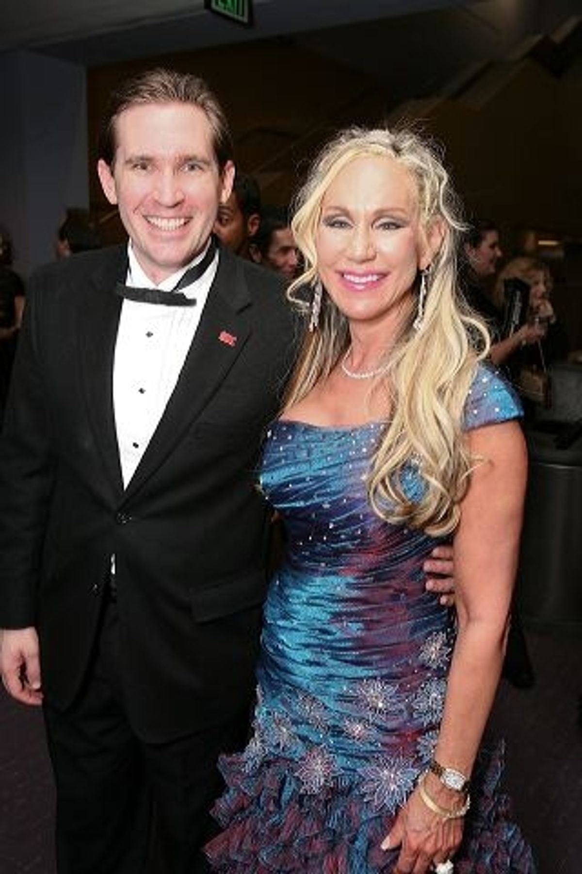 Douglas Clayton and President and CEO Cabrillo Music Theatre Carole W. Nussbaum at 