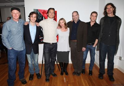Playwright David Hay, Producer Andy Sandberg, Michael T. Weiss, Donna Bullock, Daniel Photo