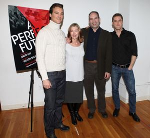 Michael T. Weiss, Donna Bullock, Daniel Oreskes, Scott Drummond attends the Off-Broad Photo