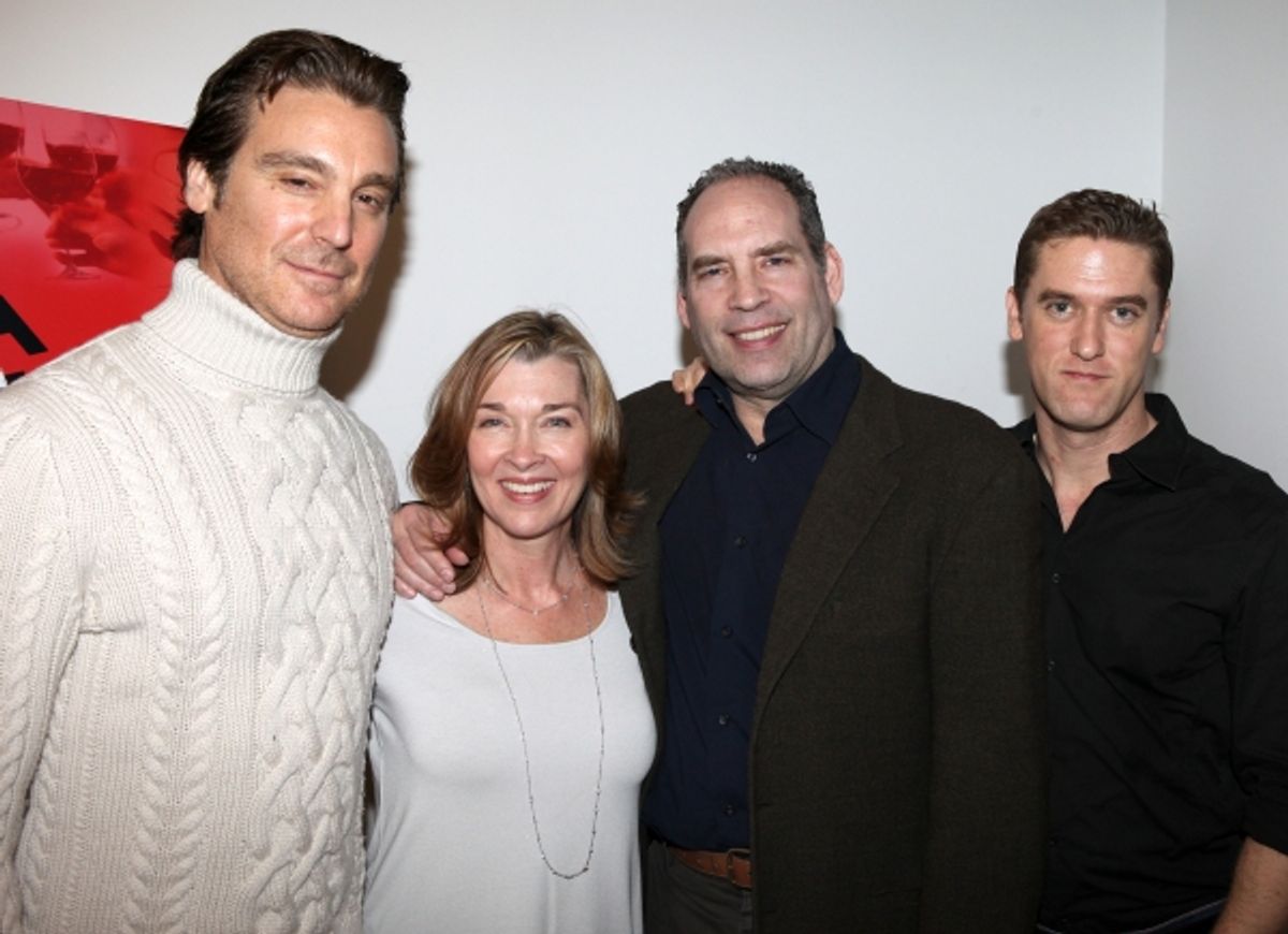 Michael T. Weiss, Donna Bullock, Daniel Oreskes, Scott Drummond attends the Off-Broadway Cast Meet & Greet for  at 