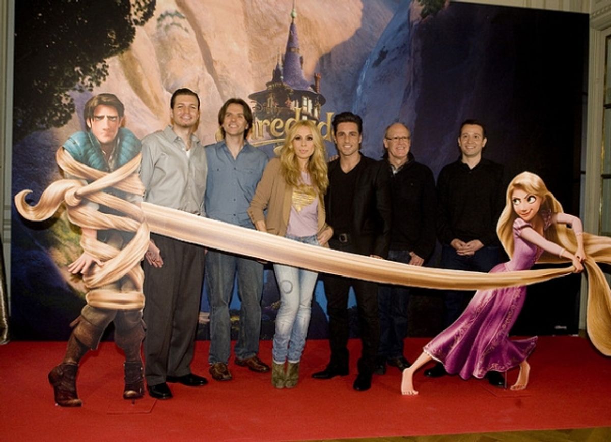 Nathan Greno, Byron Howard, Marta SÃ¡nchez, David Bustamante, Glen Keane y JesÃºs Canal at 