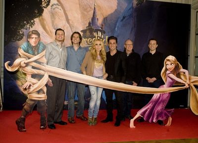 Nathan Greno, Byron Howard, Marta SÃ¡nchez, David Bustamante, Glen Keane y JesÃºs Photo
