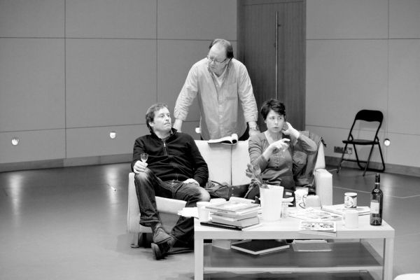 Ardal O'Hanlon, Owen Roe, and Maura Tierney Photo