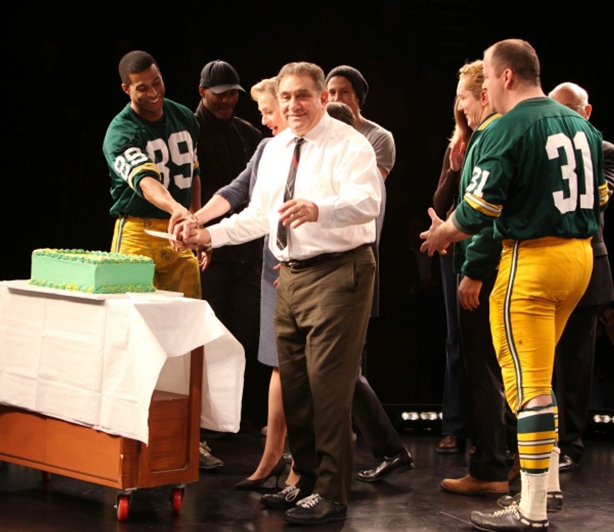 Dan Lauria, Robert Christopher Riley, Judith Light, Bill Dawes, Keith Nobbs, Chris Sullivan with producers    and the cast of  at 