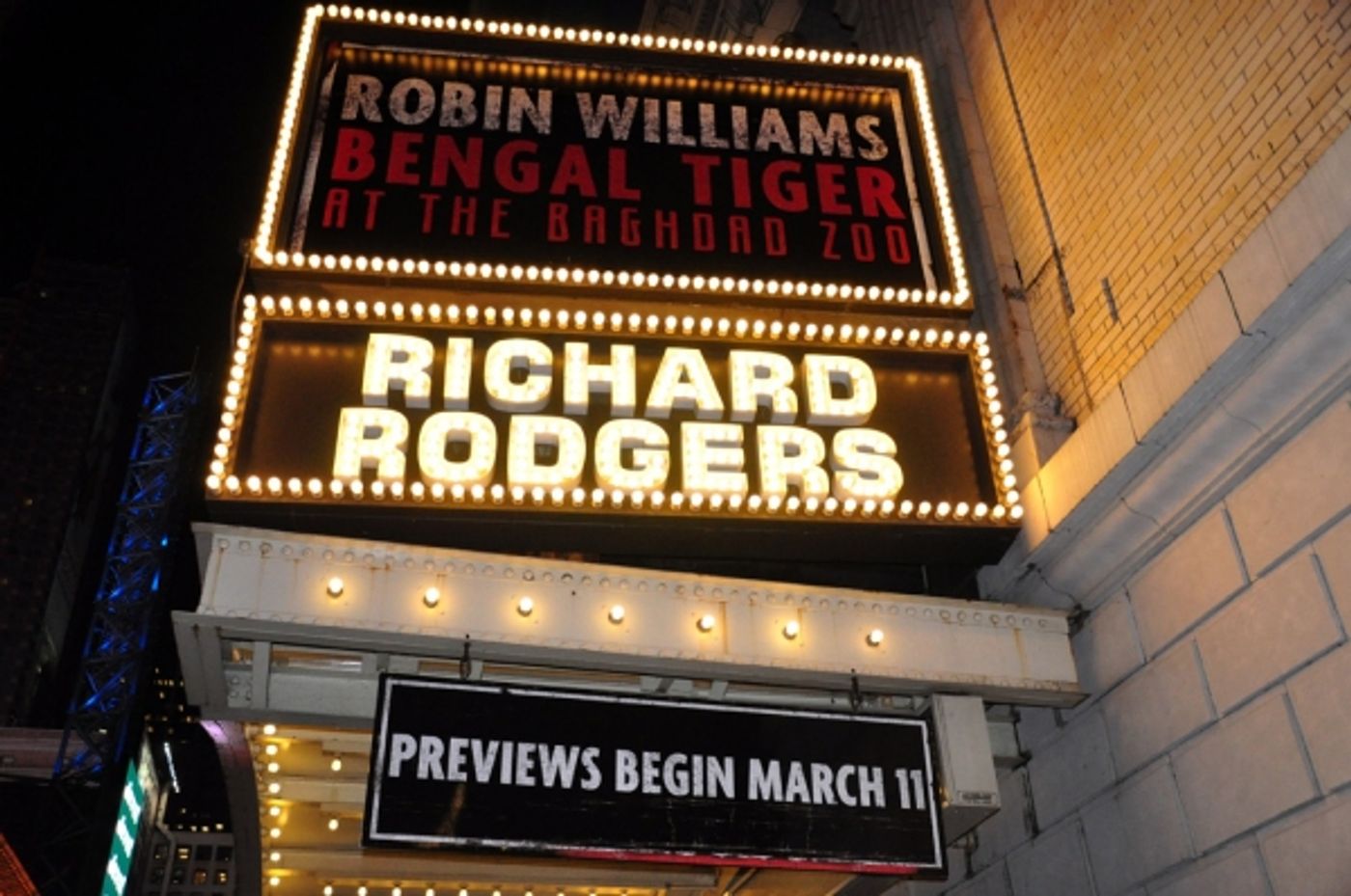 Photo Coverage: UP ON THE MARQUEE: BENGAL TIGER AT THE BAGHDAD ZOO  Image