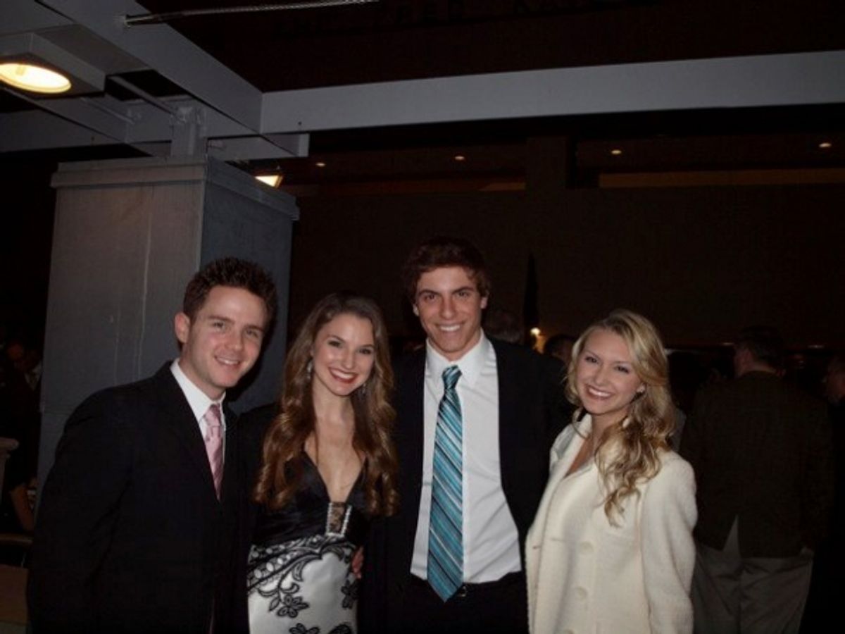 Dane Biren, Melissa Mitchell, Derek Klena, Elycia Scriven at 