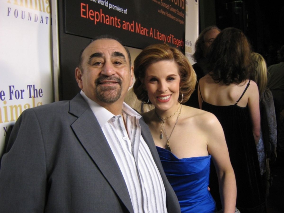 Ken Davitian with Kat Kramer at 