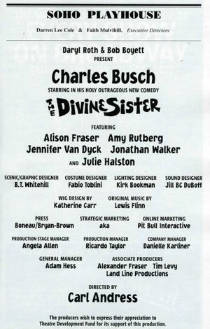 Liza Minnelli, Sam Harris & Billy Stritch visit the cast of 'The Divine Sister' at th Photo
