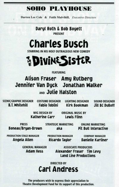 Liza Minnelli, Sam Harris & Billy Stritch visit the cast of 'The Divine Sister' at th Photo