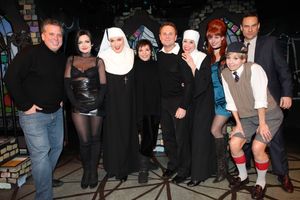 Liza Minnelli, Sam Harris & Billy Stritch visit the cast of 'The Divine Sister' Aliso Photo