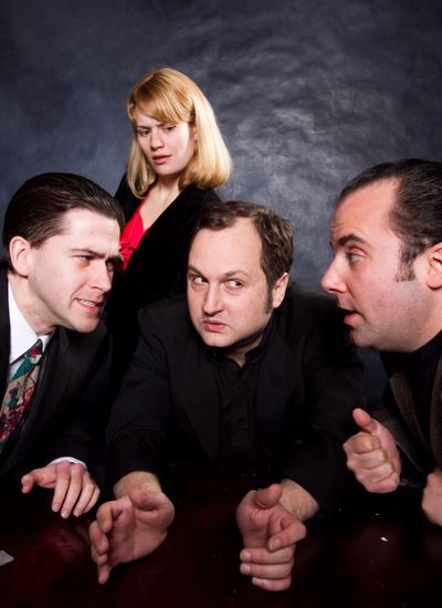 (left to right) The Commissioner (Eric Paskey), the Madman (Joseph Stearns), and Spor Photo