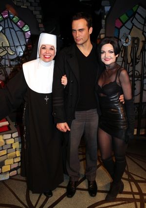 Cheyenne Jackson visits Julie Halston, Alison Fraser & the cast of 'The Divine Sister' Backstage at the SoHo Playhouse in New York City. @ BroadwayWorld Cheyenne Jackson visits Julie Halston, Alison Fraser & the cast of 'The Divine Siste Photo
