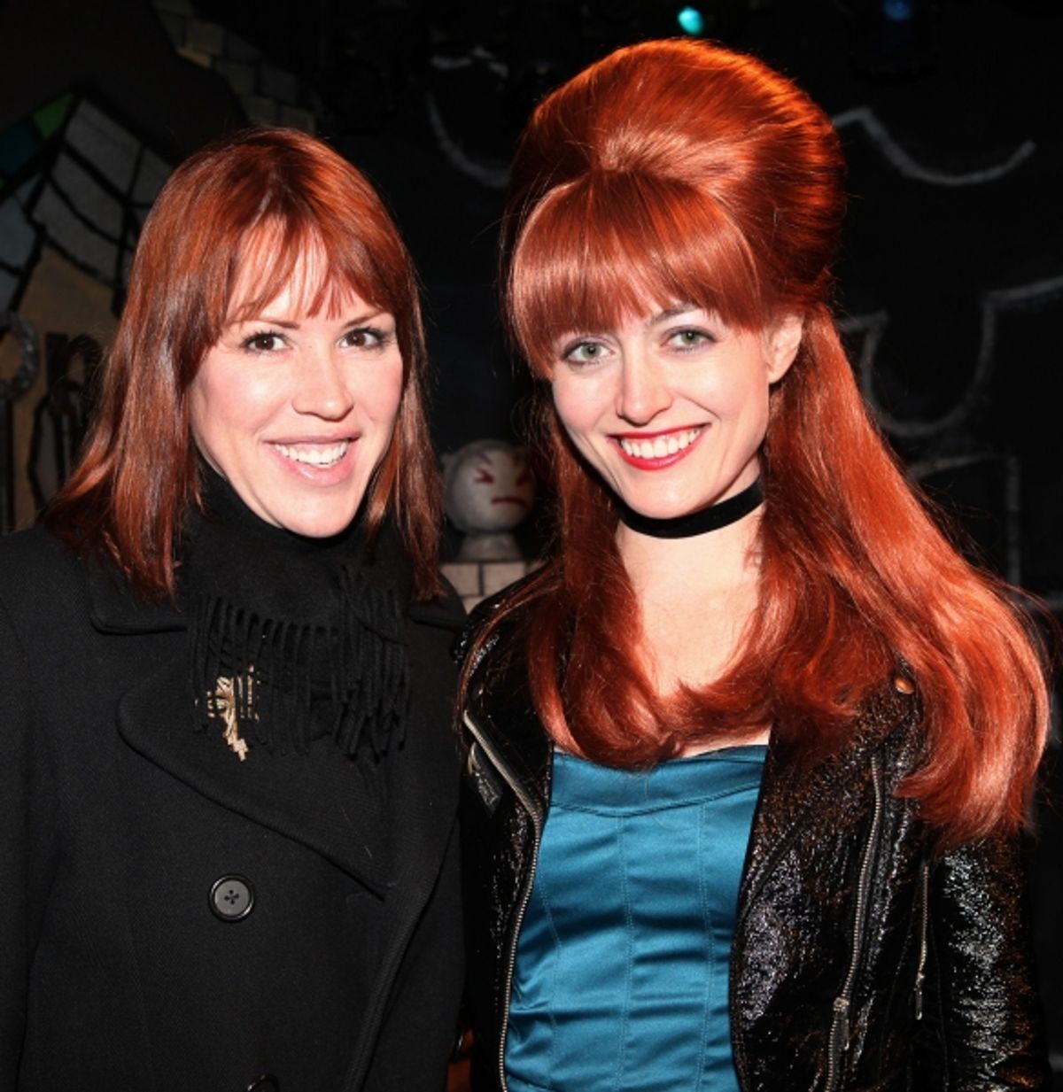 Molly Ringwald visits Amy Rutberg & the cast of 'The Divine Sister' Backstage at the SoHo Playhouse in New York City. at 