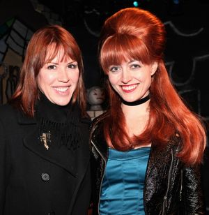 Molly Ringwald visits Amy Rutberg & the cast of 'The Divine Sister' Backstage at the SoHo Playhouse in New York City. @ BroadwayWorld Molly Ringwald visits Amy Rutberg & the cast of 'The Divine Sister' Backstage at the Photo