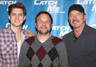 Aaron Tveit, Norbert Leo Butz & Tom Wopat attending Meet & Greet for the New Broadway Photo
