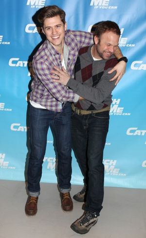 Aaron Tveit & Norbert Leo Butz attending Meet & Greet for the New Broadway Musical 'Catch Me If You Can' at the 42ns Street Rehearsal Studios in New York City. @ BroadwayWorld Aaron Tveit & Norbert Leo Butz attending Meet & Greet for the New Broadway Musical 'C Photo