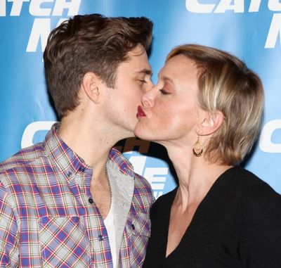 Aaron Tveit & Rachel de Benedet attending Meet & Greet for the New Broadway Musical ' Photo