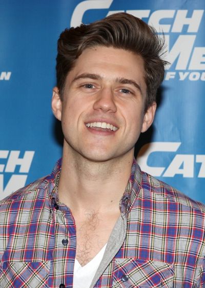 Aaron Tveit attending Meet & Greet for the New Broadway Musical 'Catch Me If You Can' Photo