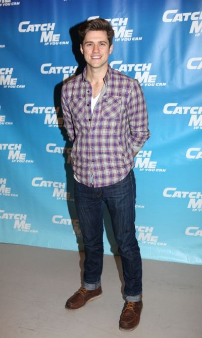 Aaron Tveit attending Meet & Greet for the New Broadway Musical 'Catch Me If You Can' Photo