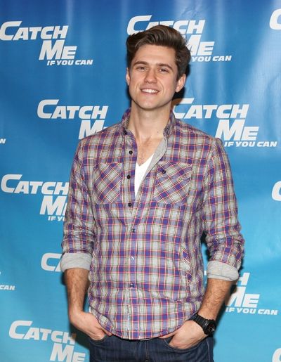 Aaron Tveit attending Meet & Greet for the New Broadway Musical 'Catch Me If You Can' Photo