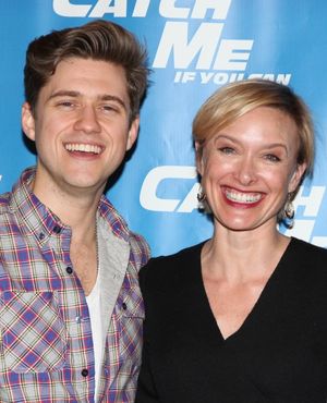 Aaron Tveit & Rachel de Benedet attending Meet & Greet for the New Broadway Musical 'Catch Me If You Can' at the 42ns Street Rehearsal Studios in New York City. @ BroadwayWorld Aaron Tveit & Rachel de Benedet attending Meet & Greet for the New Broadway Musical ' Photo