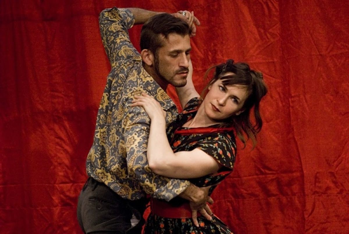 Stellios Manolakakis, Cassandra Weston at 