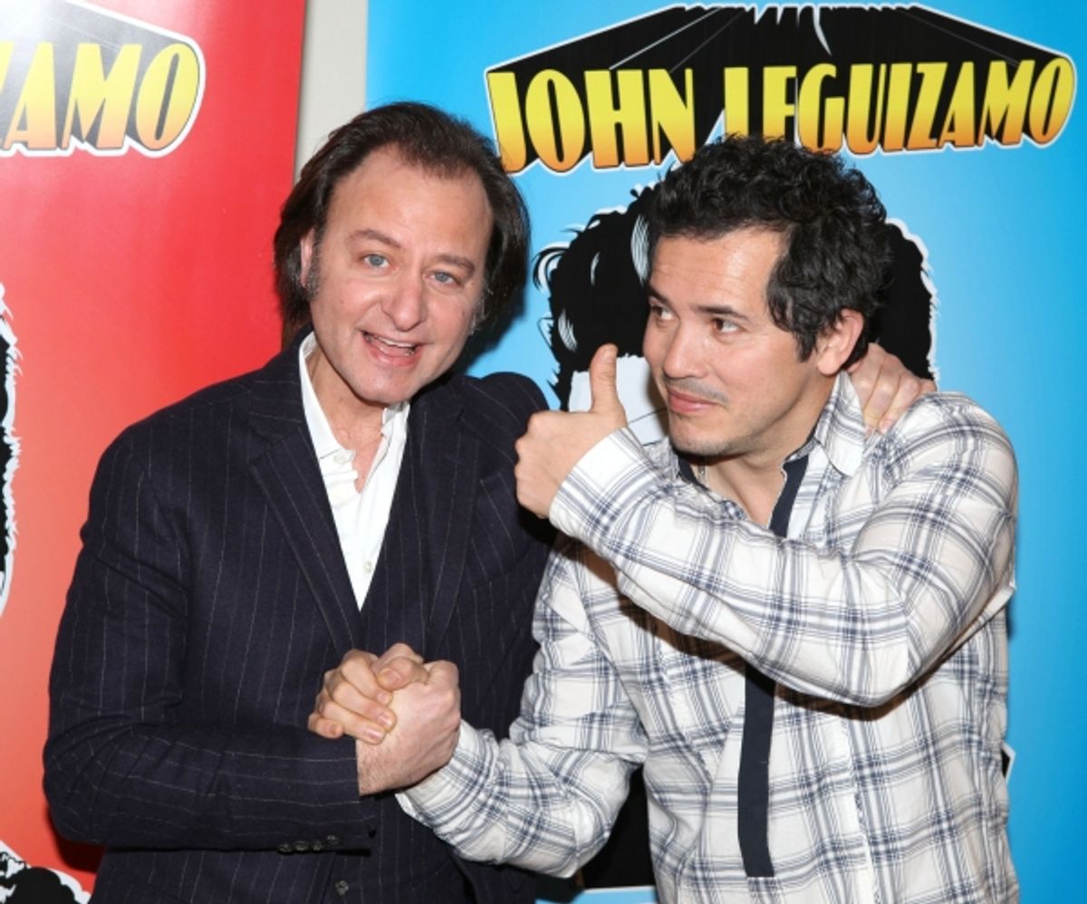 John Leguizamo and Director Fisher Stevens attend Broadway's 'Ghetto Klown' Meet & Greet in New York City at 