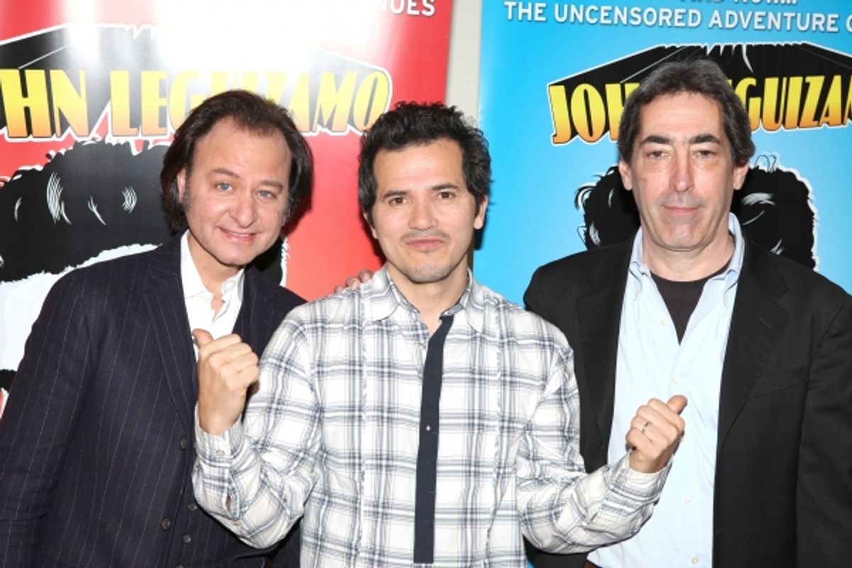 John Leguizamo and Director Fisher Stevens & Producer attend Broadway's 'Ghetto Klown' Meet & Greet in New York City at 