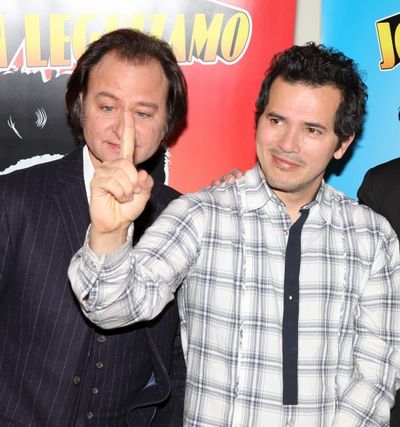 John Leguizamo and Director Fisher Stevens attend Broadway's 'Ghetto Klown' Meet & Gr Photo
