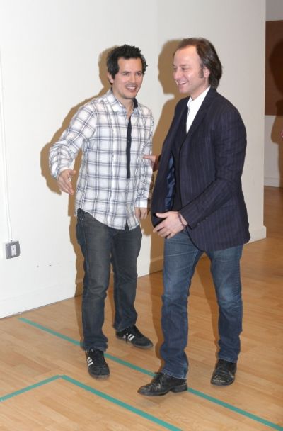 John Leguizamo and Director Fisher Stevens attend Broadway's 'Ghetto Klown' Meet & Gr Photo