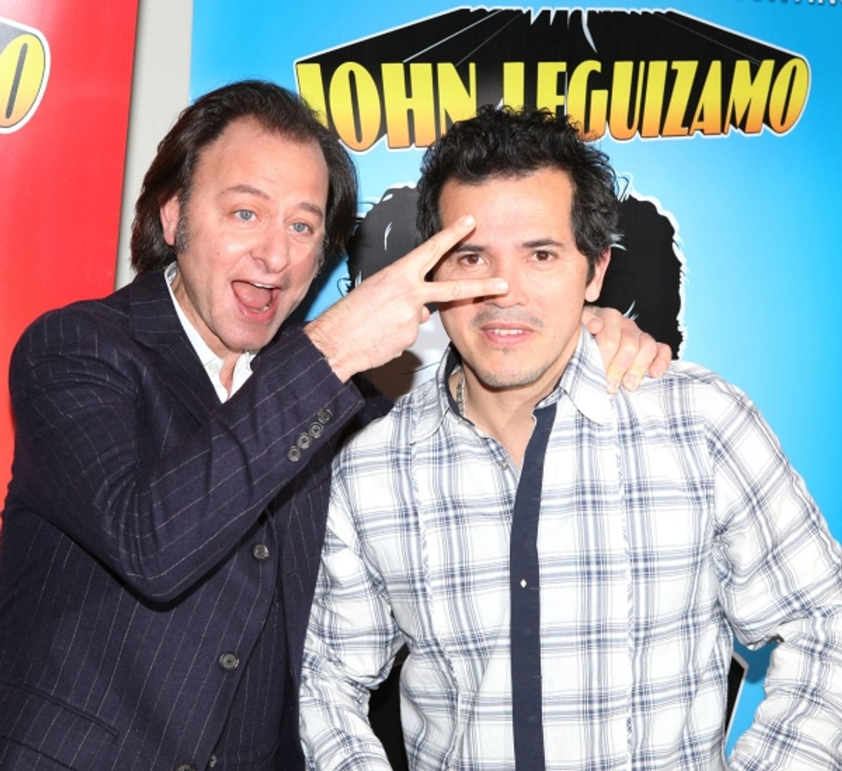 John Leguizamo and Director Fisher Stevens attend Broadway's 'Ghetto Klown' Meet & Greet in New York City at 