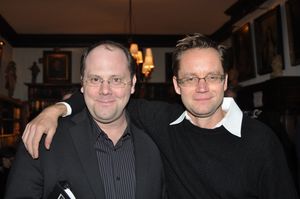 David Cote and Michael Riedel Photo