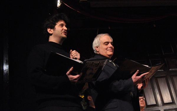 Narrators for the evening-Jason Zinoman and Peter Filichia Photo