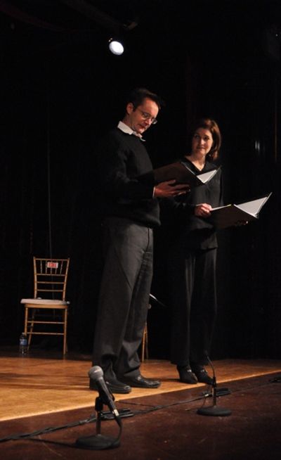 Michael Riedel and Roma Torre Photo