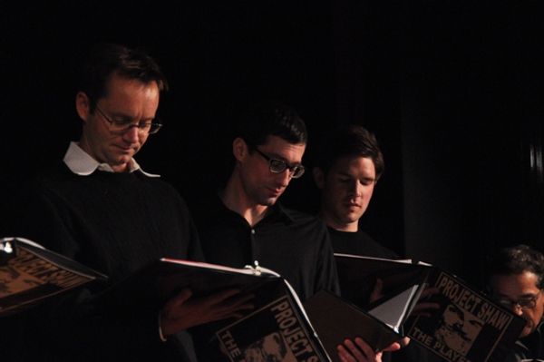 Michael Riedel, Michael Schulman and Frank DiLella Photo