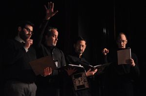 Jesse Oxfeld, David Belcher, David Sheward and Andy Propst Photo