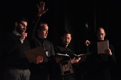 Jesse Oxfeld, David Belcher, David Sheward and Andy Propst Photo