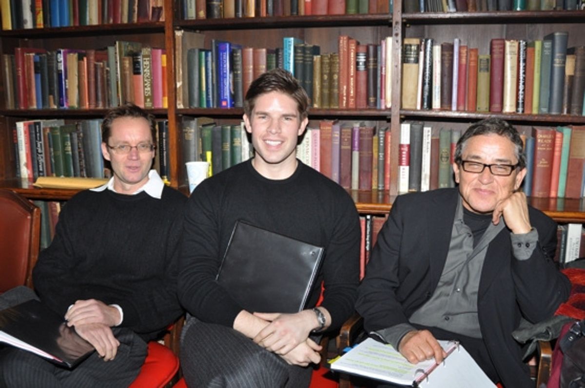 Michael Riedel, Frank DiLella and Patrick Pacheco at 