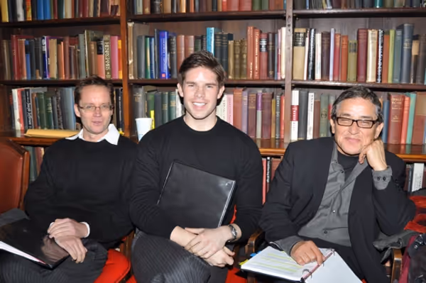 Michael Riedel, Frank DiLella and Patrick Pacheco Photo