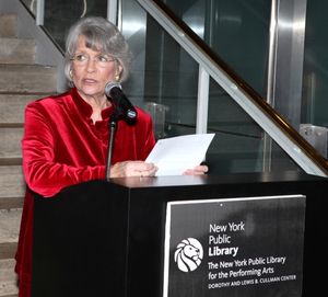 Louise Hirschfeld Cullman attends the reception and unveiling for the Al Hirschfeld permanent installation at The New York Public Library for Performing Arts in New York City. @ BroadwayWorld Louise Hirschfeld Cullman attends the reception and unveiling for the Al Hirschfeld p Photo