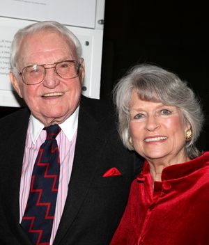 Lewis B. Cullman and wife Louise Hirschfeld Cullman attends the reception and unveili Photo